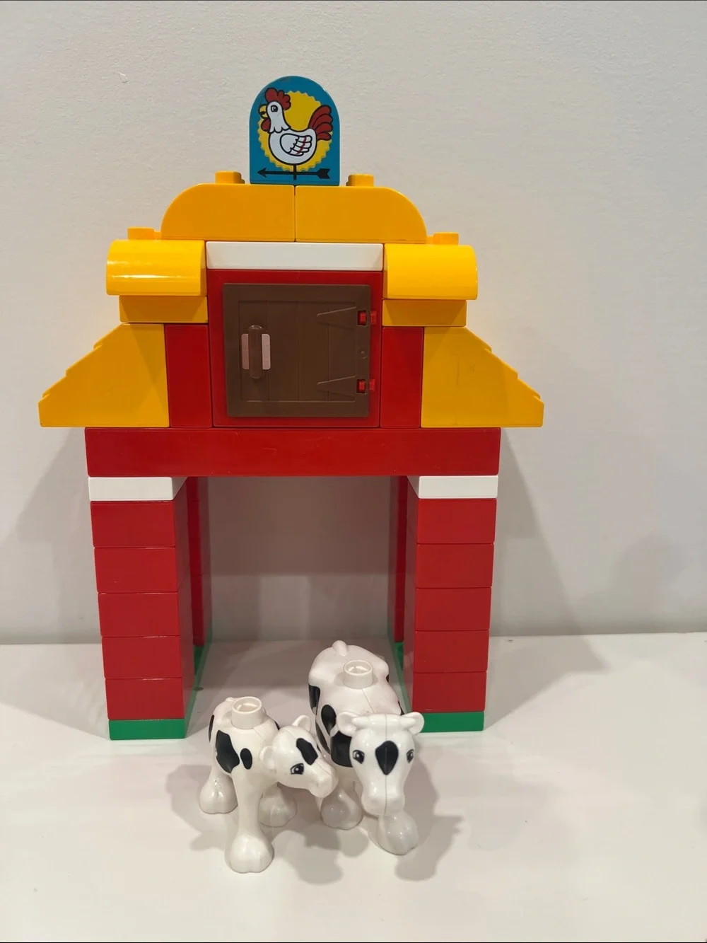 Classic Farm Playset Toy - Red & Yellow